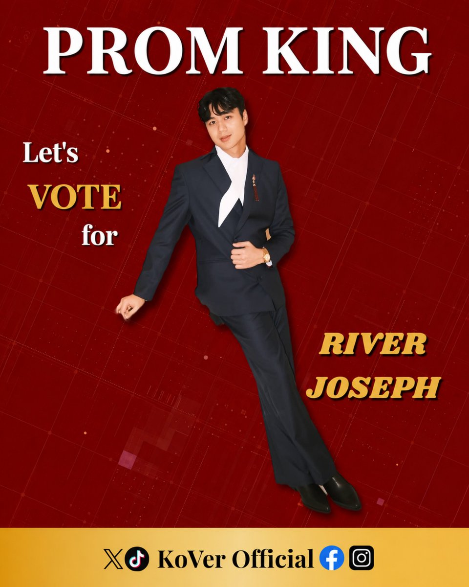 KoVer_OFC's tweet photo. Let’s make them shine! 💫
Support Kolette Madelo for PROM Queen and River Joseph for PROM King! 👑 

 Every vote counts!

🗳️ Vote now via Star Magic YouTube Livestream!
📅 Voting: June 19 – 26, 2026

#KoletteMadelo | @kolettemadelo
#RiverJoseph | @riverjoseph
#KoVer https://t.co/udfvMchhQL