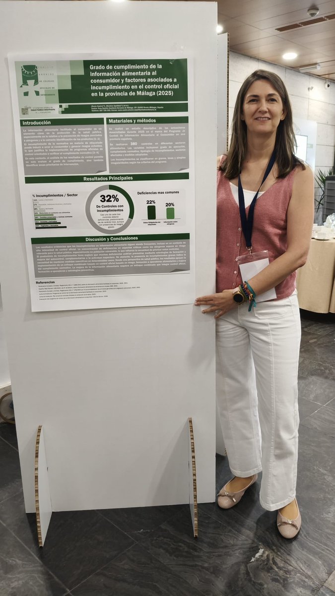 SPSerrania's tweet photo. 🐄🔬 Nuestra compañera Rocío Castro, veterinaria de  la Unidad de Gestión de Salud del @Salud_Serrania ha participado en el VI Congreso Andaluz de Salud Pública Veterinaria, celebrado en Jaén, presentando la comunicación científica:⬇️ https://t.co/hWhx6kHt8r