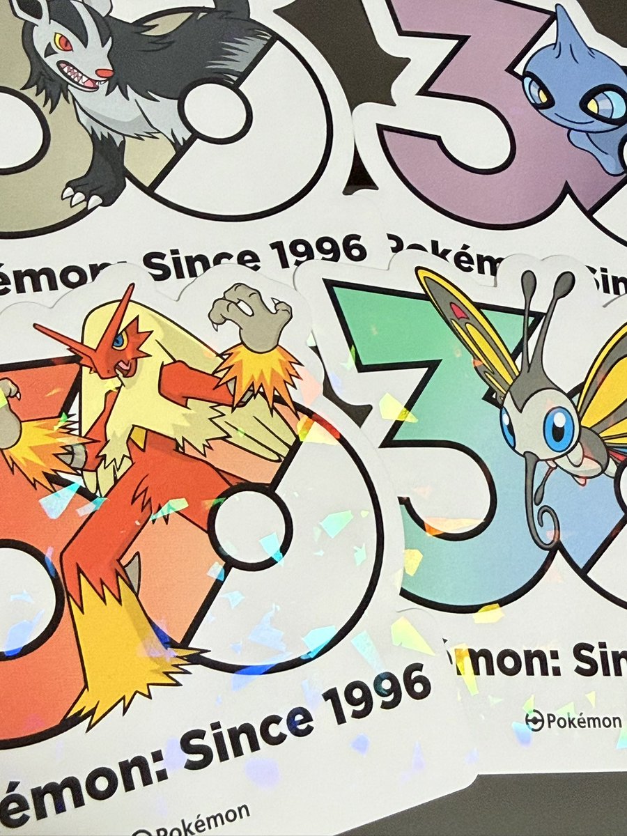 韓国限定30周年ロゴステッカー ゲットだぜ‼️ ランダム5枚入りで何が