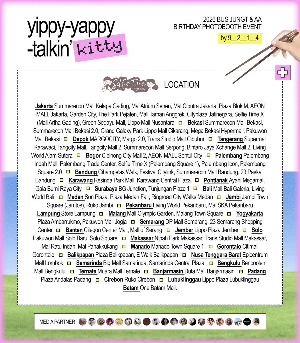 twelvecentrics's tweet photo. ᓚᘏᗢ

2026 BUS JUNGT &amp; AA
Birthday Photobooth Event
by @9__2__1__4

Spot yippy-yappy-talkin’ kitty frame
at all @selfietimeid branch 💗🥟💭
. . . 🐈 21 June - 4 July

#JUNGT #AAashirakorn #BUSbecauseofyouishine https://t.co/Fr9SVopy46