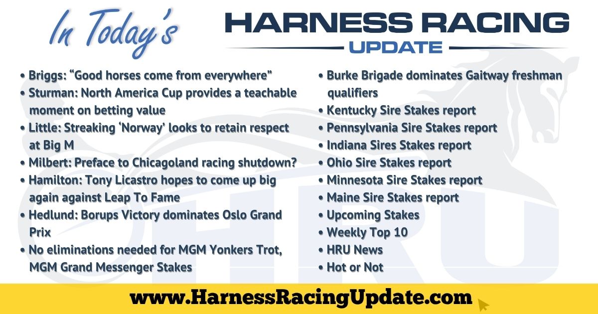 HarnessUpdate's tweet photo. It's Friday, June 19 and a new issue of HRU is out this morning. Check out the full story lineup here:
https://t.co/nNsZCBFhPu 

... Subscribe to HRU - for free - today at https://t.co/3J00b9A8xX https://t.co/4Di1Kwrjqi