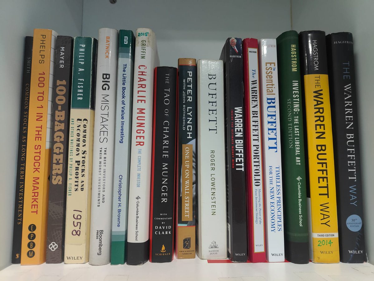 bhrt1971's tweet photo. Some of my favorite books on Investing. Enjoy :) https://t.co/o5K8IRgYXz