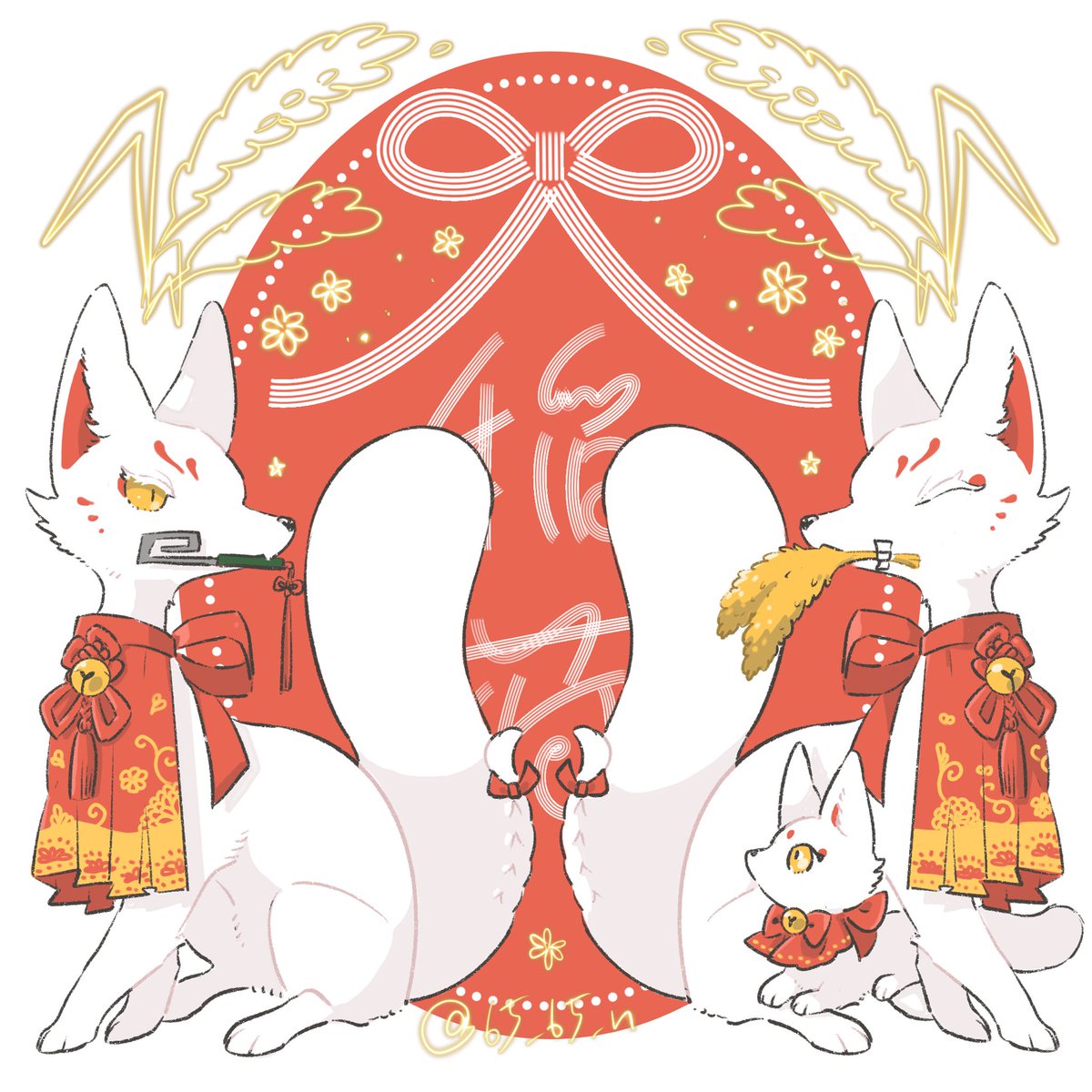 65_65_n's tweet photo. おいなりのきつねさん🦊⛩🌾 https://t.co/MQjHOctJY8