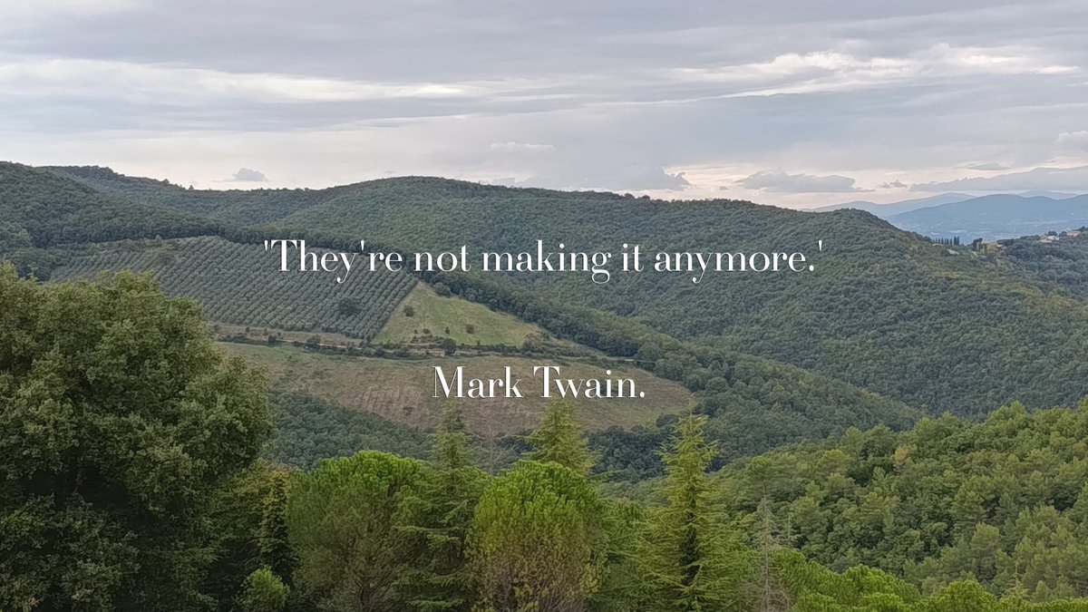 cryptopointXCPT's tweet photo. Mark Twain said it over 100 years ago: “Buy land, they’re not making it anymore.”
The earth’s surface is fixed. Productive farmland is even scarcer. Healthy soil takes centuries to form.
Yet more and more of it is being absorbed by corporations, solar projects, and investors. https://t.co/QCyYwy6WEM