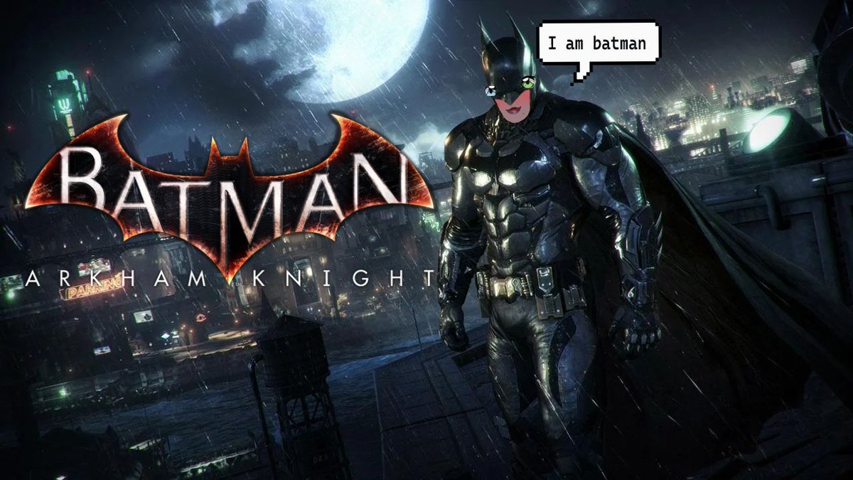 MavethVT's tweet photo. Holy batman, Batman! More Batman!! 🦇

 Batman: Arkham Knight again today 

Live on Twitch &amp; Youtube in 1hr // 10am  

[ #batman #arkham #streaming #vtuber #envtuber ] https://t.co/04b31A0tXK