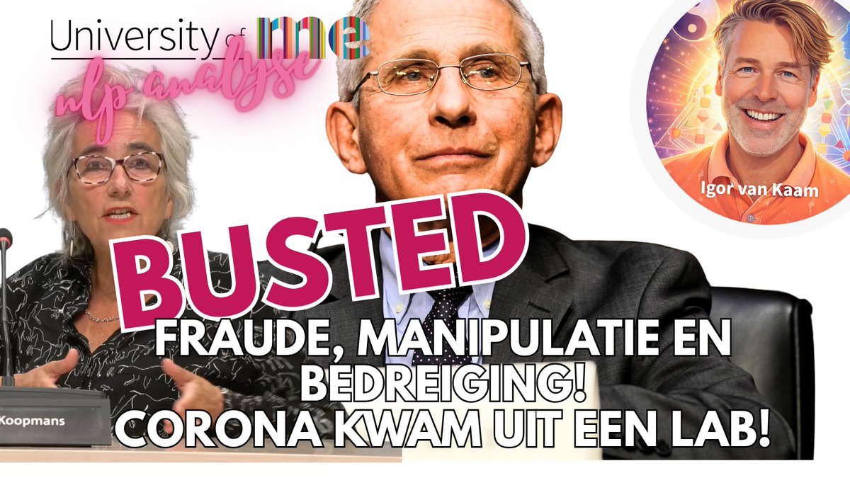 IvKaam2702's tweet photo. @PvanHouwelingen BETRAPT! Het corona-boegbeeld van de wereld Antony Fauci loog, bedreigde en manipuleerde, om het lab-leak te verbergen.

https://t.co/nR3HPxc5AT https://t.co/1lBbKOtvqf