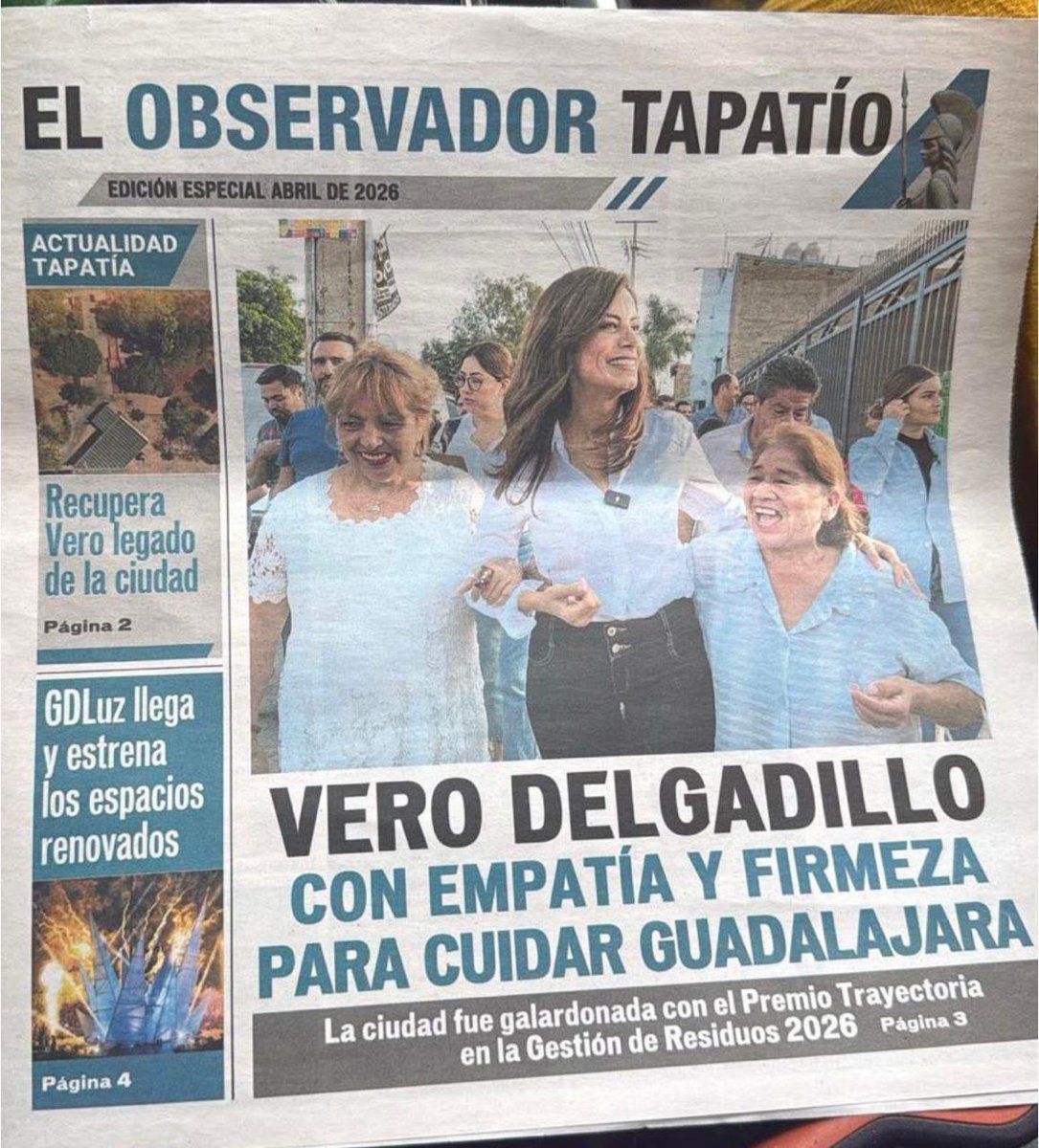 PolitolocoGDL's tweet photo. @GrillandoGDL Por favor, @MirzaFloresG haciendo campaña cada fin de semana y @VeroDelgadilloG repartiendo periodicos. Mucha hipocresía no? https://t.co/Moyn0eyVUZ