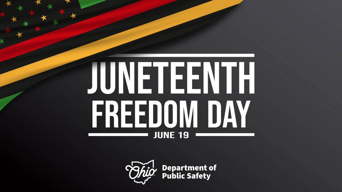Ohio_PISGS's tweet photo. Today is Juneteenth. The federal holiday commemorates the emancipation of enslaved African Americans in the United States. https://t.co/z1FBMxf2Va