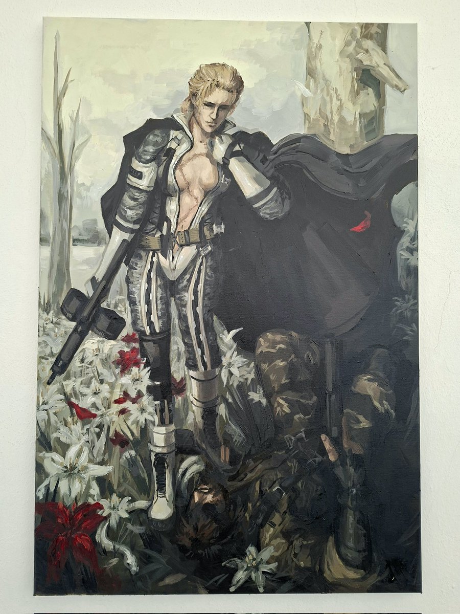 calico_338's tweet photo. In Memory of a True Patriot, oil on canvas #mgs https://t.co/SEH7DE2fmU