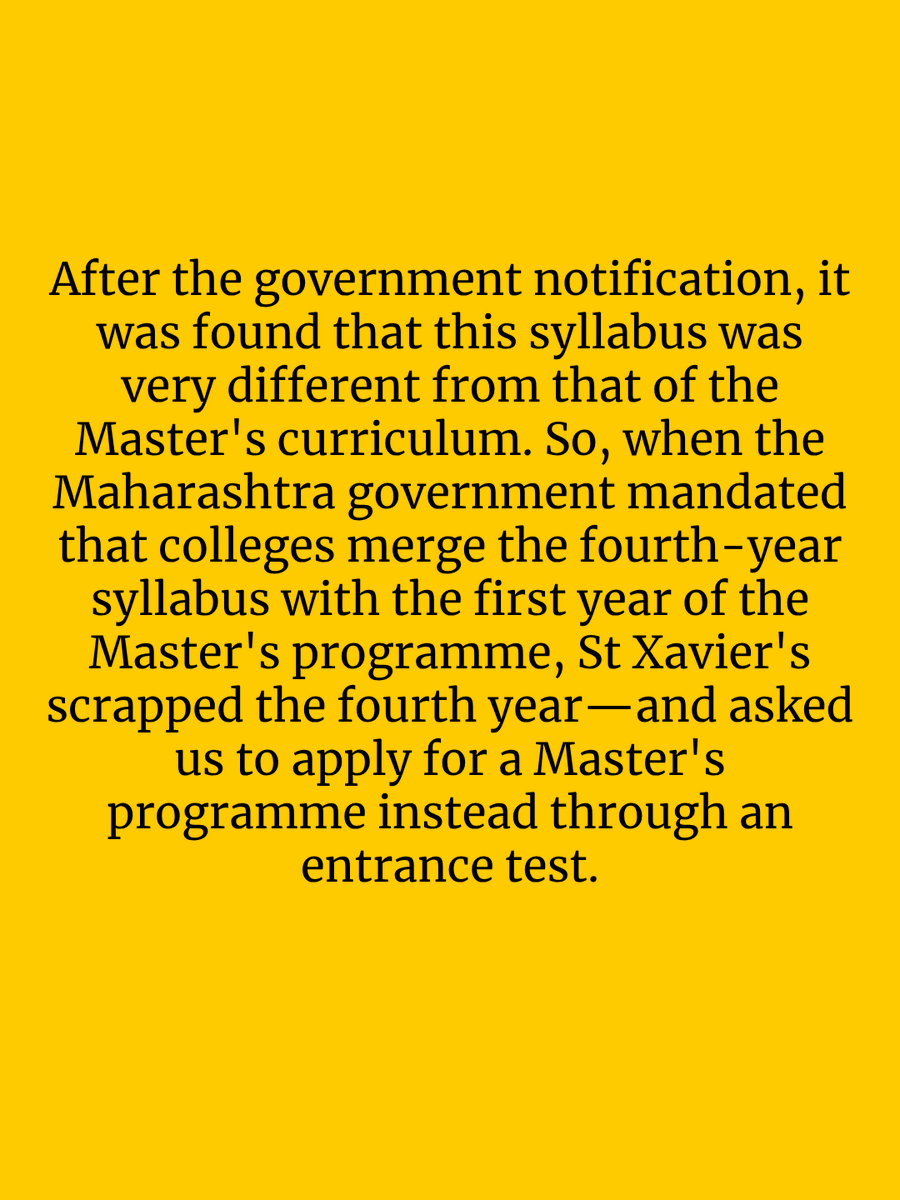 TheQuint's tweet photo. #MyReport | "What made it worse was the timing. The announcement was made after the CUET-PG examinations—the gateway to a large number of colleges across India—were over. It was also too late in the year to apply to foreign universities or scholarships," writes a psychology student at St. Xavier's College in Mumbai.
Read the full My Report: https://t.co/lDNYQV1Lnd