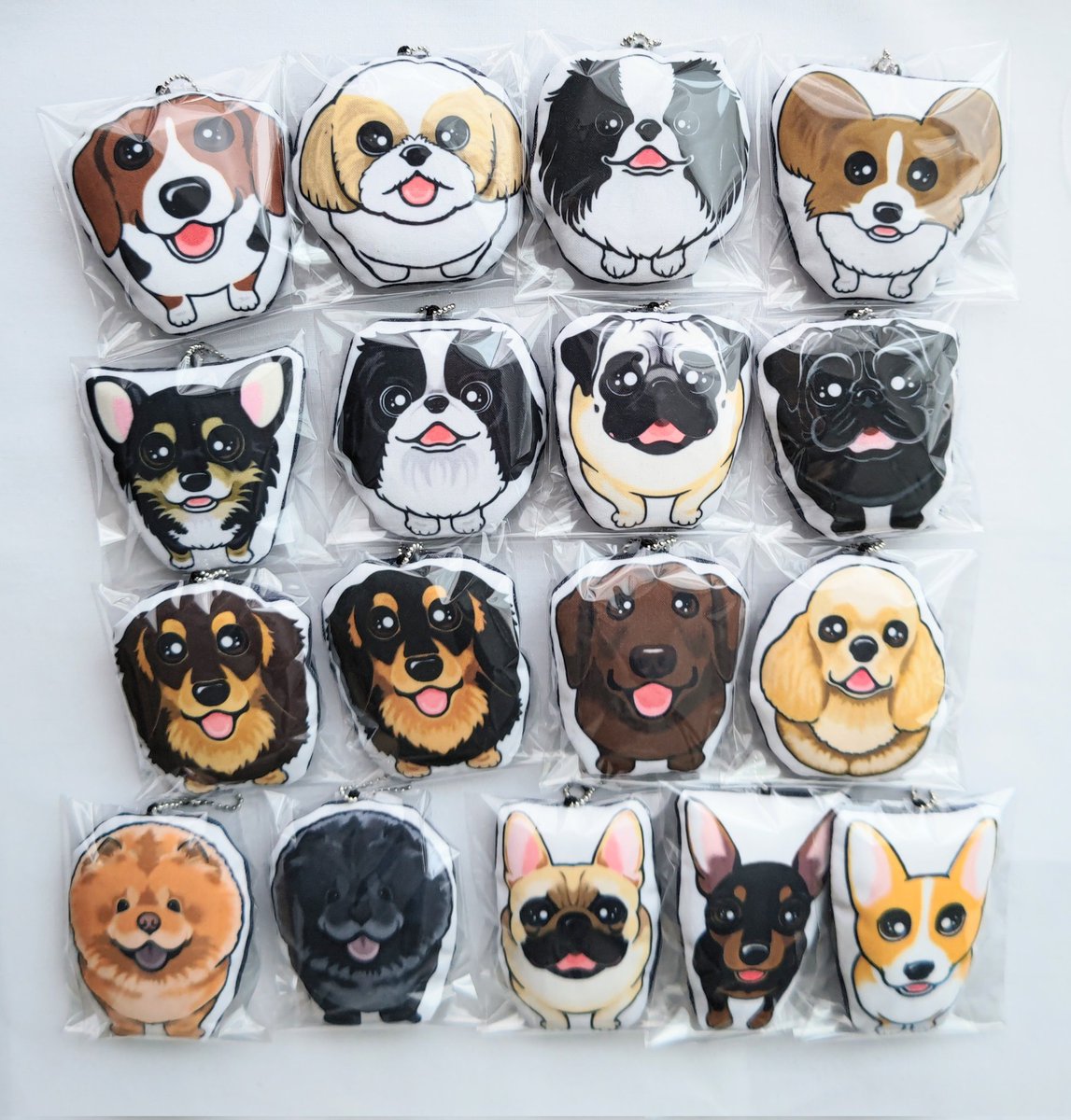 ABCDOGS_tensh's tweet photo. 大洗シーサイドステーション
どうぶつ雑貨専門店Only-Shop様へ
@animalgoods_os

先日のステッカーに続き、
ミニぐるみチャームを納品致しました
たくさんのお迎え有難うございます🙇

この子達も顔が見えるようディスプレイいただき有難いです✨ https://t.co/drxjl3xtid