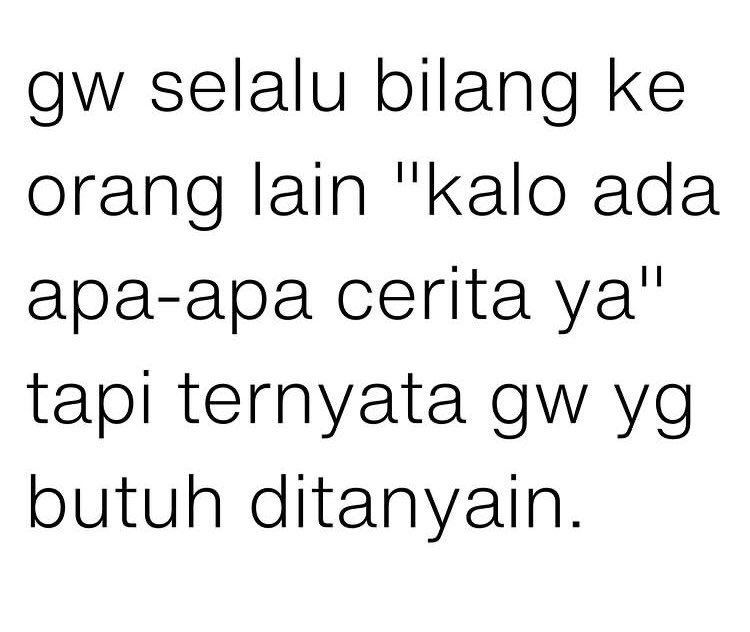 rofiiiiah's tweet photo. kalian gak ada yang mau nanyain gw kah? 😔 https://t.co/wTMU3l8sdd