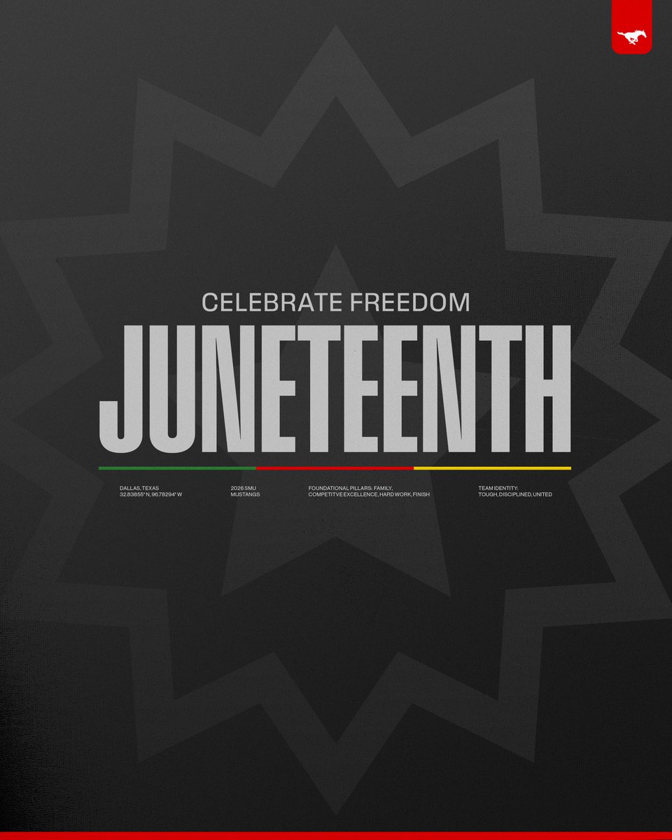 SMUFB's tweet photo. A day to commemorate the strength, courage and impact of the past and future

On Juneteenth, we celebrate freedom https://t.co/rnoQbfub9E