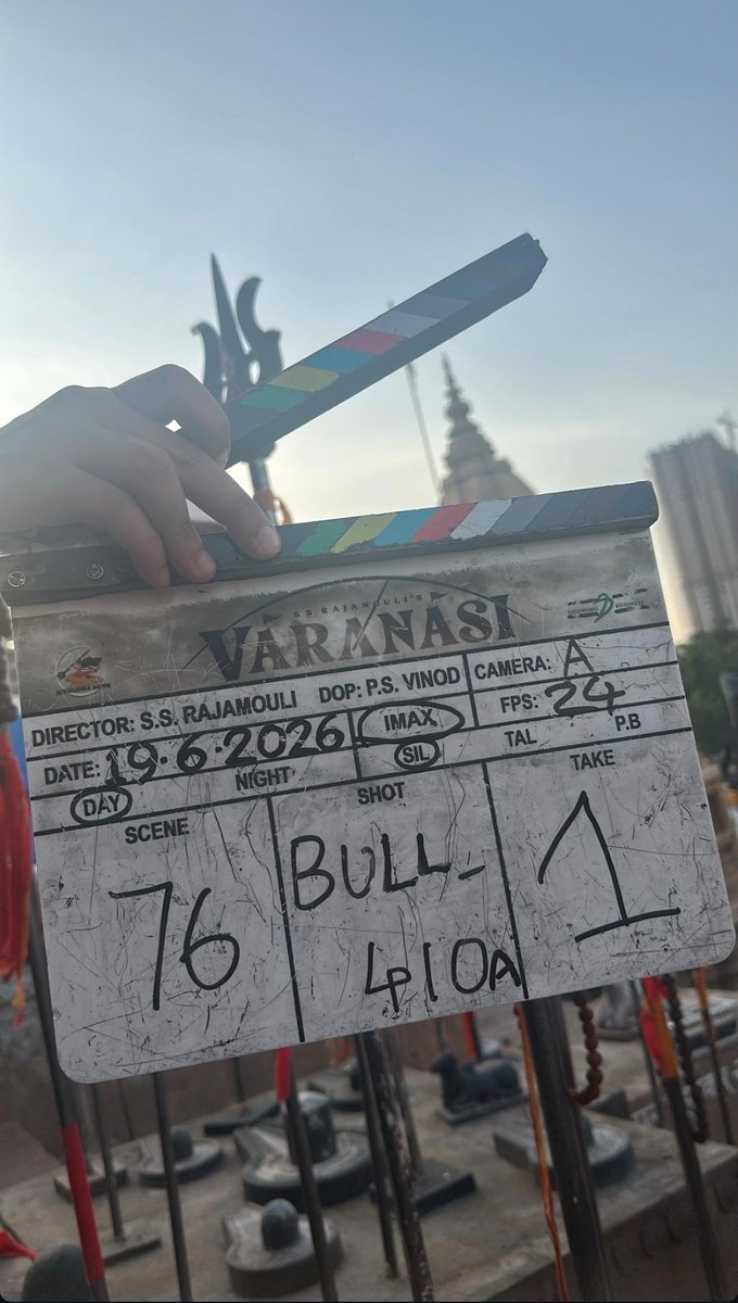 UrsHNE's tweet photo. IMAX SHOT, BULL, Bg lo Shiva Lingalu

Agatled saar don't miss AUG
@ssk1122 @VaranasiMovie

#Varanasi @urstrulyMahesh https://t.co/ktboPhg5Hh