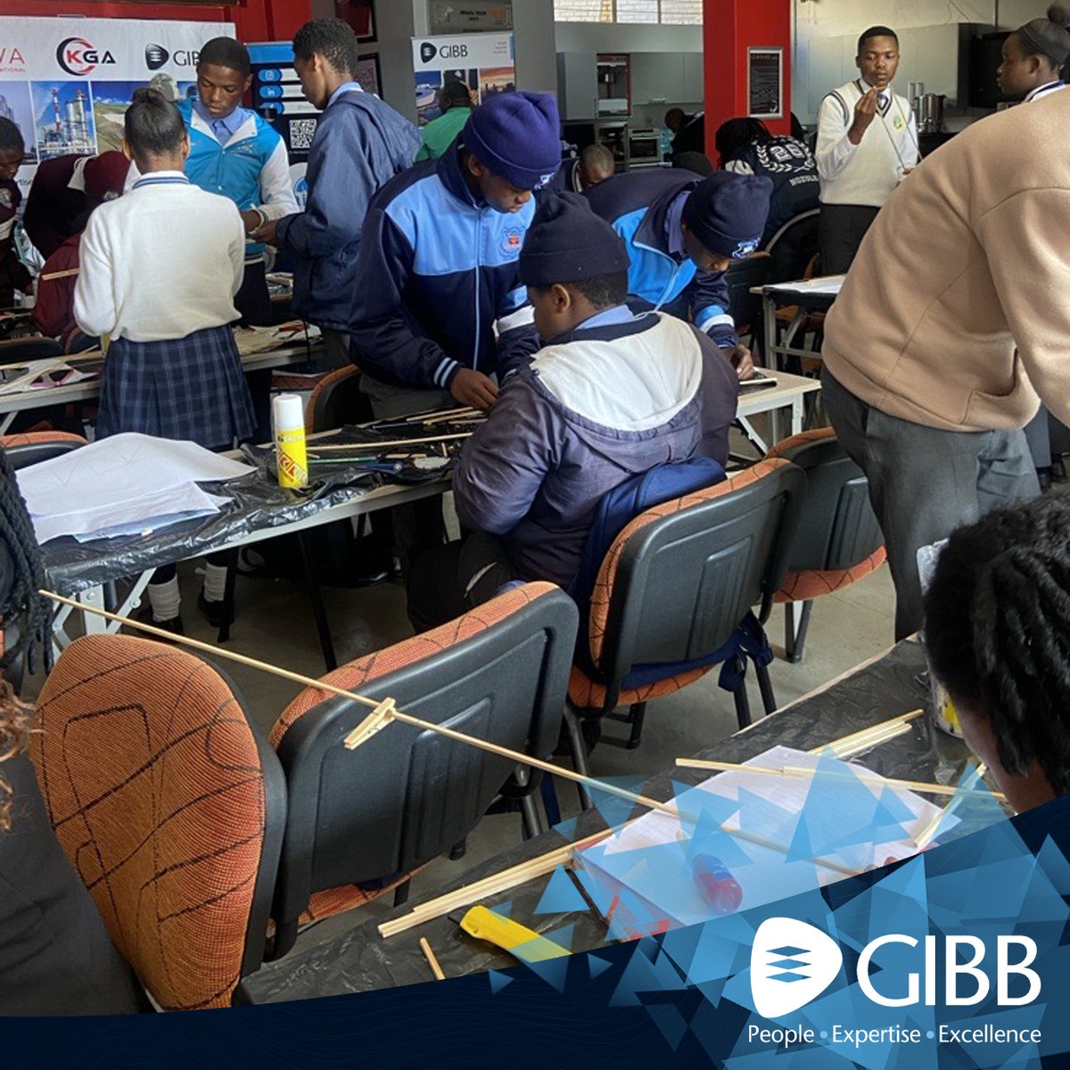 GIBB_Eng's tweet photo. Stepping into our role as the sponsor of the SAICE Bridge Building Competition today reinforced our commitment as GIBB Group CSI to developing future engineering talent and supporting initiatives aimed at inspiring the next generation of innovators and problem-solvers. 

GIBB was represented by Koketso Malinga, Candidate Engineer, as a guest speaker, and Sphamandla Mgabi, Bridge Design Engineer, who served as a competition judge.

During his address, Koketso shared his personal journey from high school, through university and into the engineering profession. He encouraged learners to remain adaptable, embrace challenges and stay curious in their pursuit of knowledge. His message emphasised that continuous learning is a key driver of growth and success within the engineering sector.

Our involvement in this initiative aligns with GIBB’s commitment to youth development, skills transfer and creating sustainable pathways into STEM and engineering careers. By supporting platforms such as the SAICE Bridge Building Competition, we aim to expose young people to the possibilities within the built environment sector while helping to cultivate the engineers, innovators and leaders who will shape South Africa’s future infrastructure.

We are proud to continue strengthening our relationship with the South African Institution of Civil Engineering (SAICE) and look forward to collaborating on future initiatives that advance engineering excellence, support transformation within the profession and empower young people across the country.

#SAICEJHB #BridgeBuildingCompetition2026 #EngineeringTheFuture #GIBBGroup #GIBBCSI