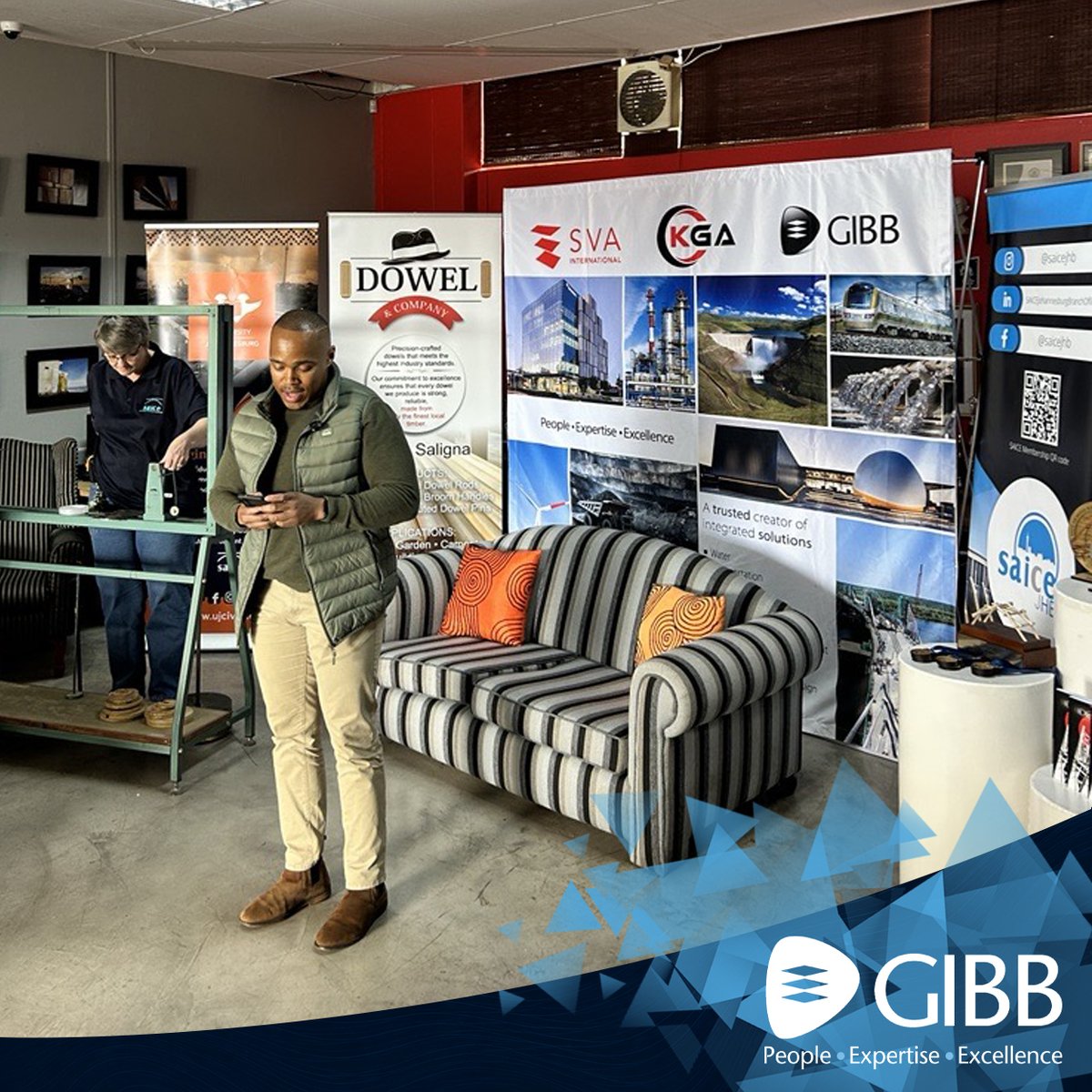 GIBB_Eng's tweet photo. Stepping into our role as the sponsor of the SAICE Bridge Building Competition today reinforced our commitment as GIBB Group CSI to developing future engineering talent and supporting initiatives aimed at inspiring the next generation of innovators and problem-solvers. 

GIBB was represented by Koketso Malinga, Candidate Engineer, as a guest speaker, and Sphamandla Mgabi, Bridge Design Engineer, who served as a competition judge.

During his address, Koketso shared his personal journey from high school, through university and into the engineering profession. He encouraged learners to remain adaptable, embrace challenges and stay curious in their pursuit of knowledge. His message emphasised that continuous learning is a key driver of growth and success within the engineering sector.

Our involvement in this initiative aligns with GIBB’s commitment to youth development, skills transfer and creating sustainable pathways into STEM and engineering careers. By supporting platforms such as the SAICE Bridge Building Competition, we aim to expose young people to the possibilities within the built environment sector while helping to cultivate the engineers, innovators and leaders who will shape South Africa’s future infrastructure.

We are proud to continue strengthening our relationship with the South African Institution of Civil Engineering (SAICE) and look forward to collaborating on future initiatives that advance engineering excellence, support transformation within the profession and empower young people across the country.

#SAICEJHB #BridgeBuildingCompetition2026 #EngineeringTheFuture #GIBBGroup #GIBBCSI