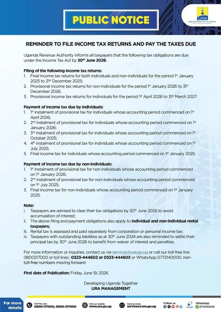 FG_Consultt's tweet photo. Meet your filing and payment obligations on time and safeguard your business from unnecessary interest and penalties.
#tax #ura #compliance https://t.co/8MG3M24CcN