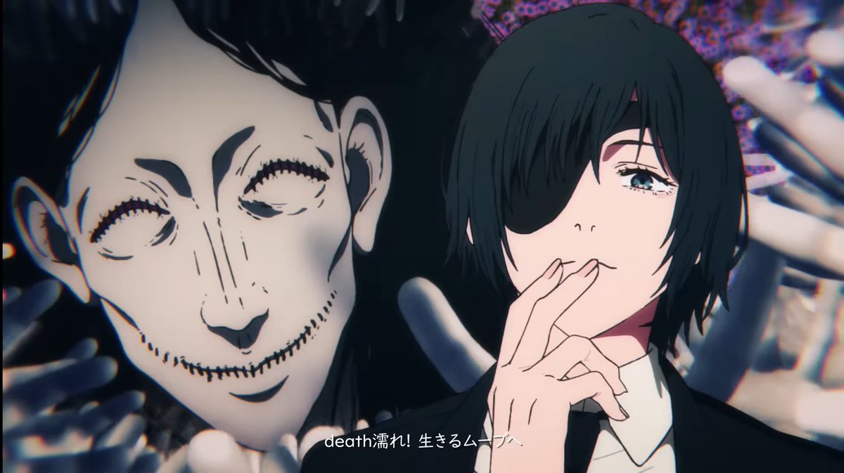 MemenoPlush's tweet photo. [‼️ Jun 19, 2026 ‼️ ]

[ Chainsaw Man Mobile Game - Opening Movie ]

We have more Himeno screencaps !! (⁠人⁠*⁠´⁠∀⁠｀⁠)⁠｡⁠*ﾟ⁠+ Looks like we're seeing her in the new style of animation after all , even if it's in a small trailer-of-sorts ~ 💚💙 https://t.co/UgwUiIlIIM