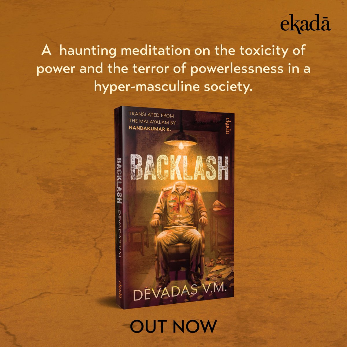 WestlandBooks's tweet photo. It’s pub day!

@devadasvm’s Backlash, translated by @varunan, is a gritty noir set in a small village in Kerala where a retired cop’s brutal past comes back to haunt him.

Now available at all major bookstores and online. Get your copy today. https://t.co/ea5rfyACTW