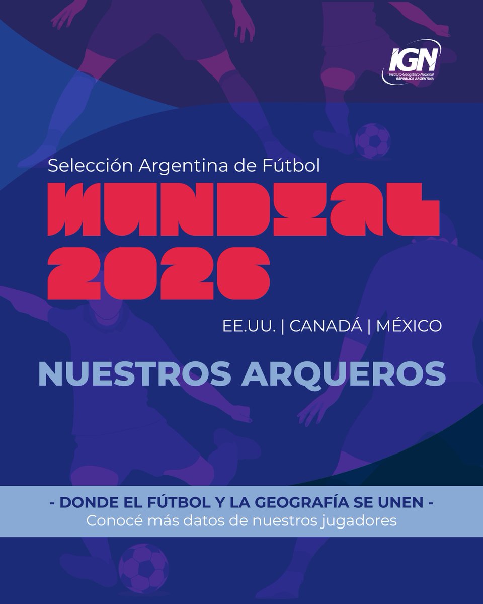 ARGENTINAIGN's tweet photo. 🧤🇦🇷 Serie dedicada a los lugares de nacimiento de los jugadores de la Selección Argentina. Geografía, territorio y fútbol en un mismo recorrido. 🌎⚽
Conocé también nuestro mapa interactivo de la Selección:
 https://t.co/tkp1fFvdgp
#IGNArgentina #SelecciónArgentina #Mundial2026 https://t.co/LzS9BPfxRO