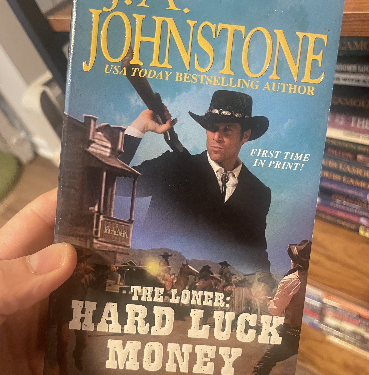 JeffTankBooks's tweet photo. Hard Luck Money, J.A. Johnstone (western)

Jeff's Rating: 2 / 5 (Okay)
movie rating if made into a movie: PG-13

Review here: https://t.co/OqsxchEzBy https://t.co/9BeW6UJS74