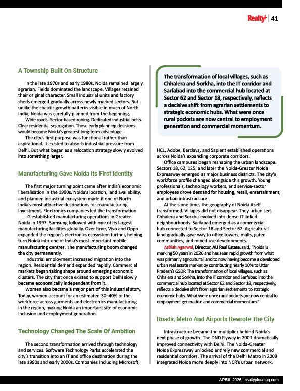 RPRealtyPlus's tweet photo. 𝗥𝗲𝗮𝗹𝘁𝘆+ 𝗖𝗶𝘁𝘆 𝗦𝗽𝗼𝘁𝗹𝗶𝗴𝗵𝘁 | 𝗡𝗼𝗶𝗱𝗮 𝗮𝘁 𝟱𝟬

From farmland to a thriving financial and real estate hub, Noida’s transformation is reshaping NCR’s growth story.

Read more: https://t.co/6tfZ1O1tjn

#RealtyPlus #CitySpotlight #NoidaAt50 #Noida #NCR #RealEstate https://t.co/OTxwR1cLVw