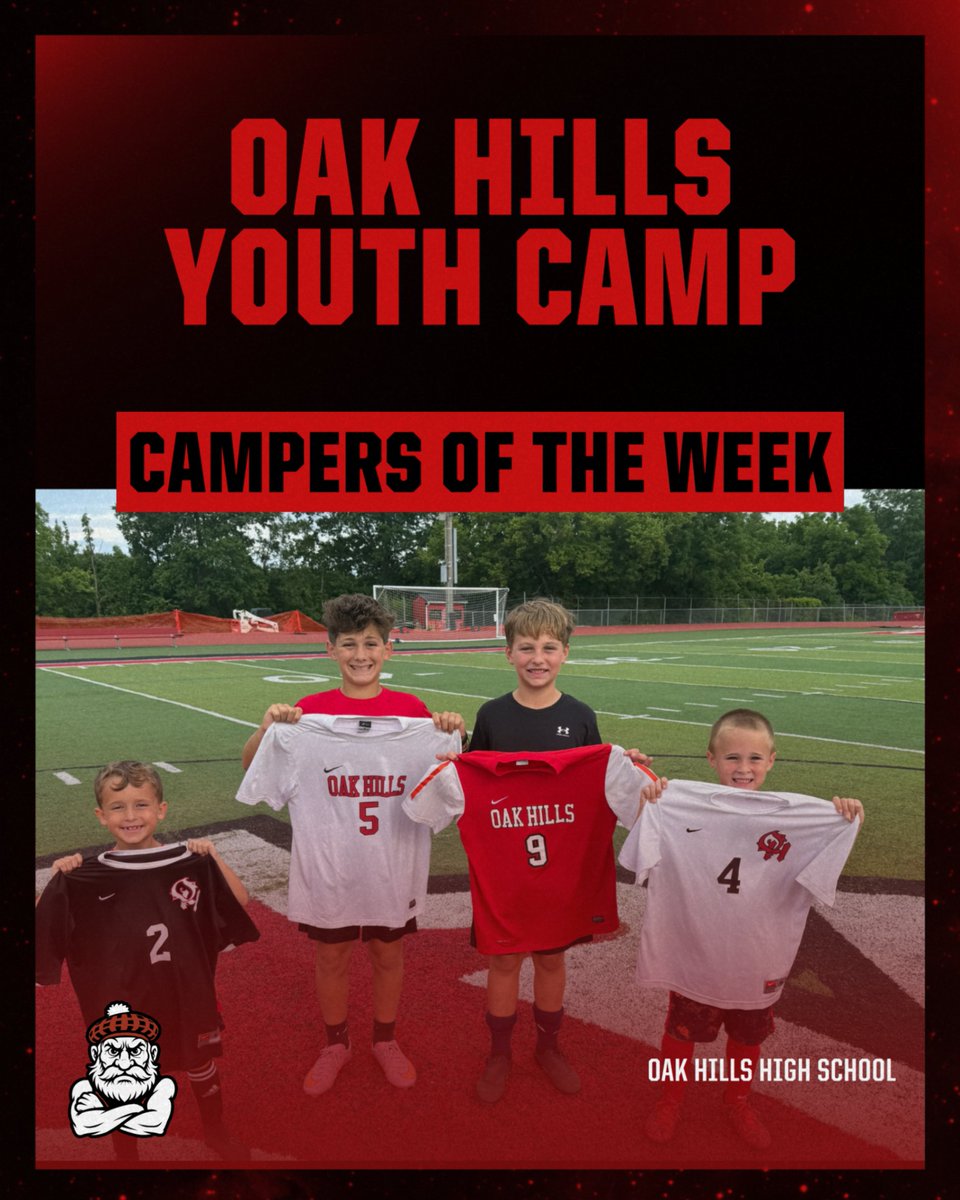 OakHillsMSoccer's tweet photo. A lot of campers did a great job at camp this week, congratulations to our campers of the week! https://t.co/1Qrxxgt9bb
