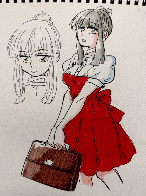 落書き 女の子 鞄