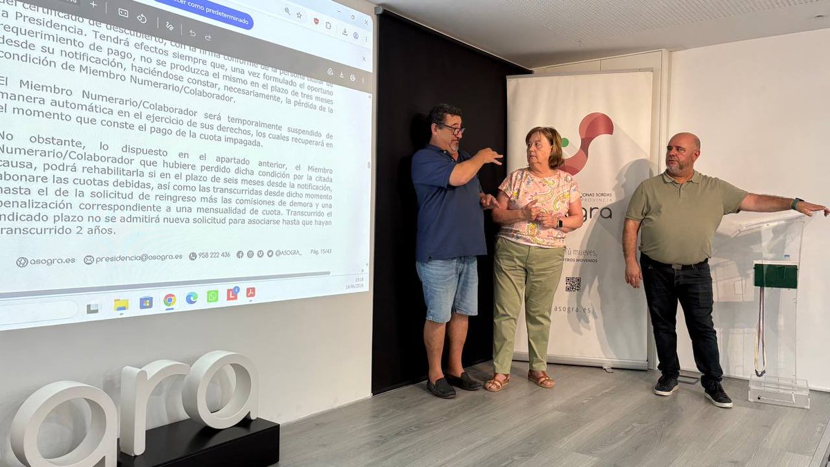 ASOGRA_'s tweet photo. Asamblea Extraordinaria de @ASOGRA_ , presidida por David Morillo, en la que las personas socias tuvieron la oportunidad de participar en la toma de decisiones que contribuyen al buen funcionamiento de nuestra entidad.

Tras la asamblea, disfrutamos de un agradable aperitivo, un momento perfecto para seguir compartiendo experiencias y fortalecer los lazos que nos unen como asociación.