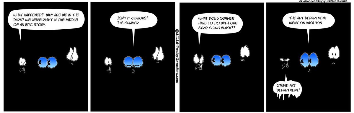 PeskyGremlins's tweet photo. Pesky Gremlins Comic 1010
"Vacation"
https://t.co/5AuyyNVhaV 
#comic #comics #webcomic #webcomics #cartoon #cartoons #cartoonart #gremlin #gremlins #cartoonstrip #vacation https://t.co/GqVgXDcvM0