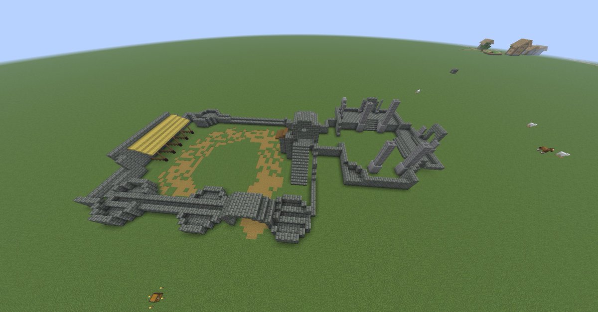 pawsforjaws's tweet photo. Welcome to Day 1 of shinster trying to build the Abbey of St. Bastiano from memory

Why did I start doing this? No clue I'm bored-

(Also I wanted to see how rusty I've gotten with Minecraft building bcs it's been a hit fucking minute since my last build-)

#sinsofevarda https://t.co/QF15rDnCXe
