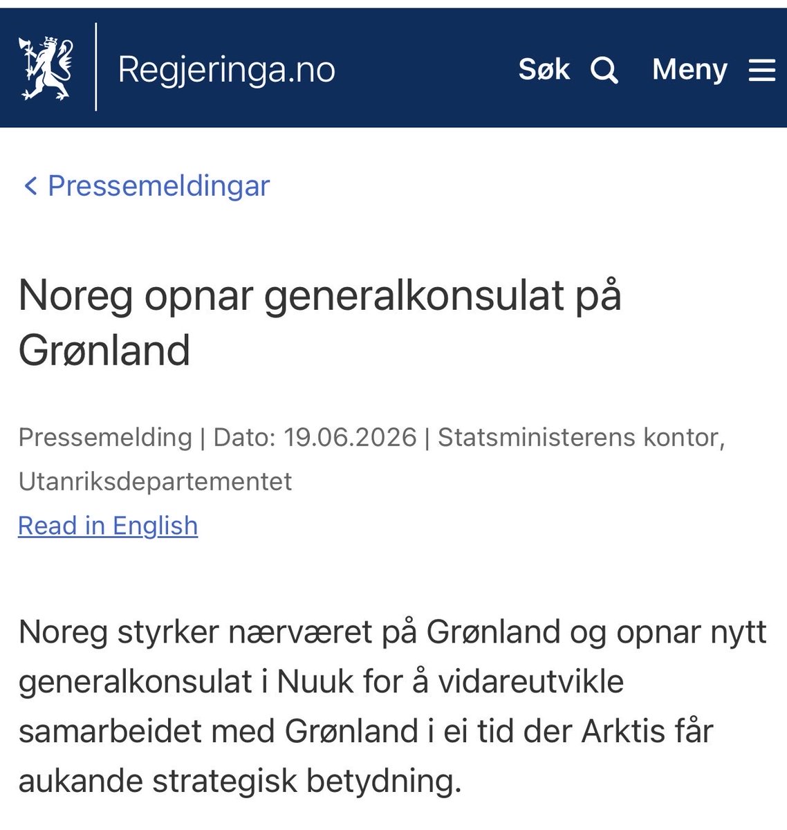 Gunchan7000's tweet photo. Mer symbolpolitikk… Støtte til «kolonimakten» Danmark og samtidig tisse litt på Trump. Går det an å være mer patetisk? Og mer sløsing av norske skattepenger, selvfølgelig! https://t.co/2HTRQWDd15