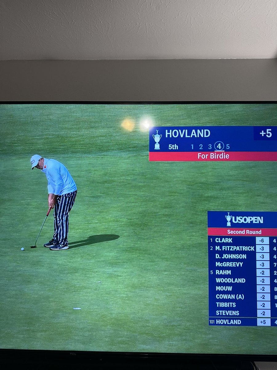 Kidd_Williamson's tweet photo. @usopengolf  Hovland out here looking like he’s on prisoner work release https://t.co/Ib8U23CXb6