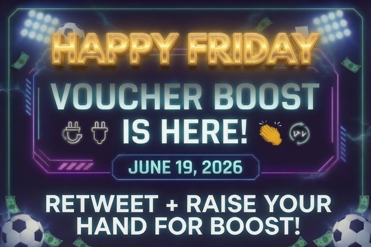 bettingPlug's tweet photo. Happy Friday  voucher boost

Enter now!!! 

Retweet &amp; raise your hand for a boost
 
#BettingPlug https://t.co/qIwu7Yr33s
