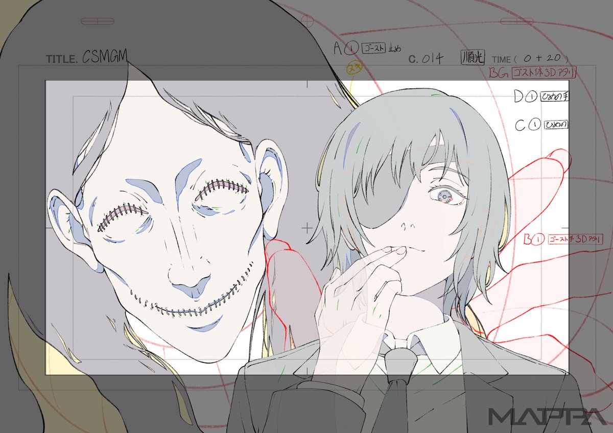 hiyoune's tweet photo. アニメ『チェンソーマン』スマートフォンゲームのオープニングムービー🪚
原画で参加させていただきました！
スタッフの皆様、ありがとうございました！
（掲載許可済み）
#チェンソーマン‌ https://t.co/zRe76GnXkT