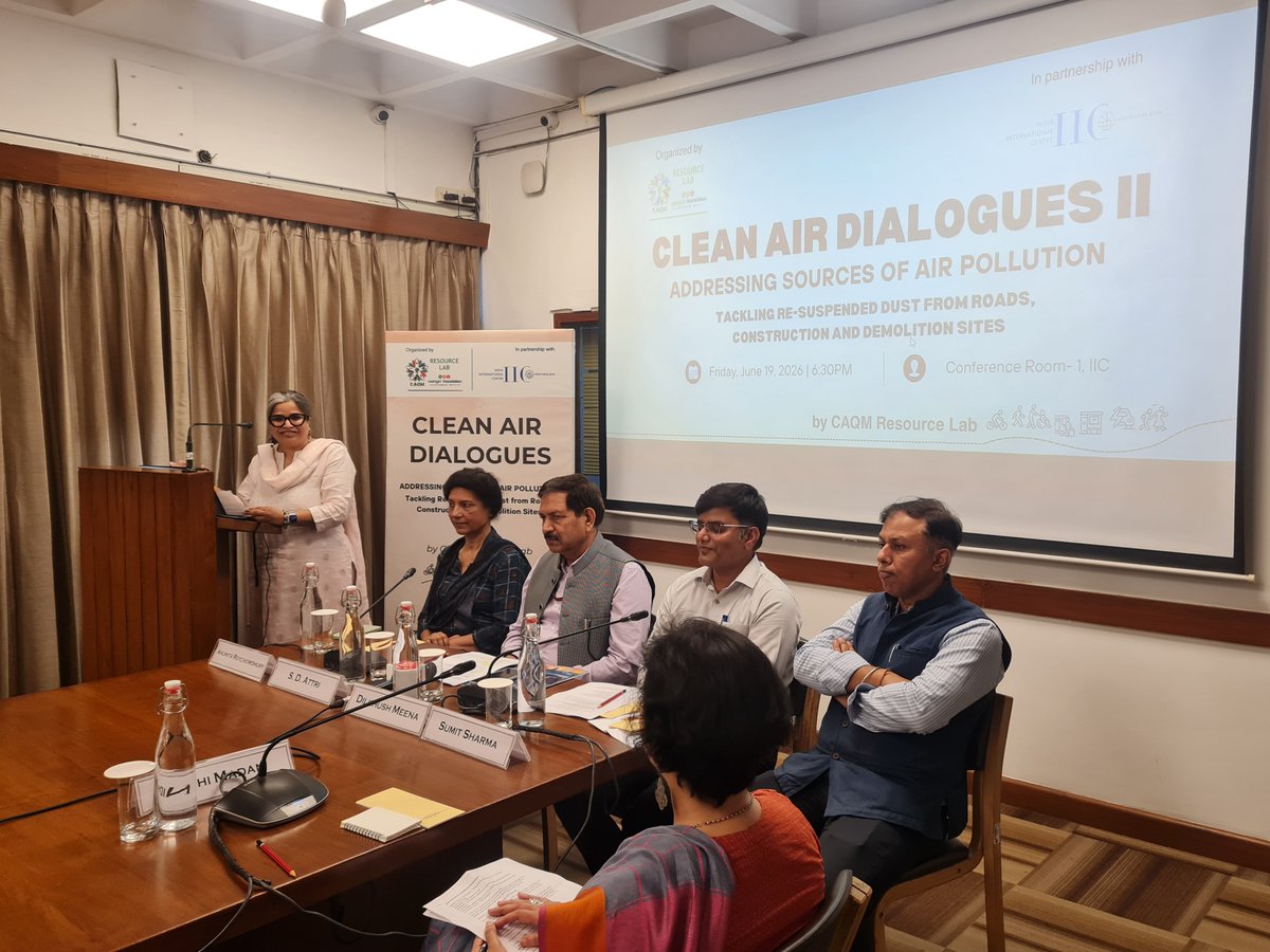 Raahgiri_Fdn's tweet photo. #CleanAirDialogue II

We are pleased to welcome our esteemed speakers to the discussion:

Dr. S.D. Attri, Member (Technical), CAQM

Sh. Dilkhush Meena, IAS, Deputy Commissioner, MCD Karol Bagh Zone

Ms. Anumita Roychowdhury, Executive Director, CSE

Dr. Sumit Sharma, Deputy Head (a.i.) & Programme Officer, UNEP India Office

and our moderator, Ms. Nidhi Madan, Director – Cities and Urban Landscape, Raahgiri Foundation.

#Staytuned

@CAQM_Official I @SarikaPanda I @nid_mad I @sdattri I @AnumitaRoychowd I @CSEINDIA I @UNEP I @IIC_Delhi I @TarunPithode I @TheICCT_India I @sharifqamar I @sherryfrosh I @MCD_Delh
