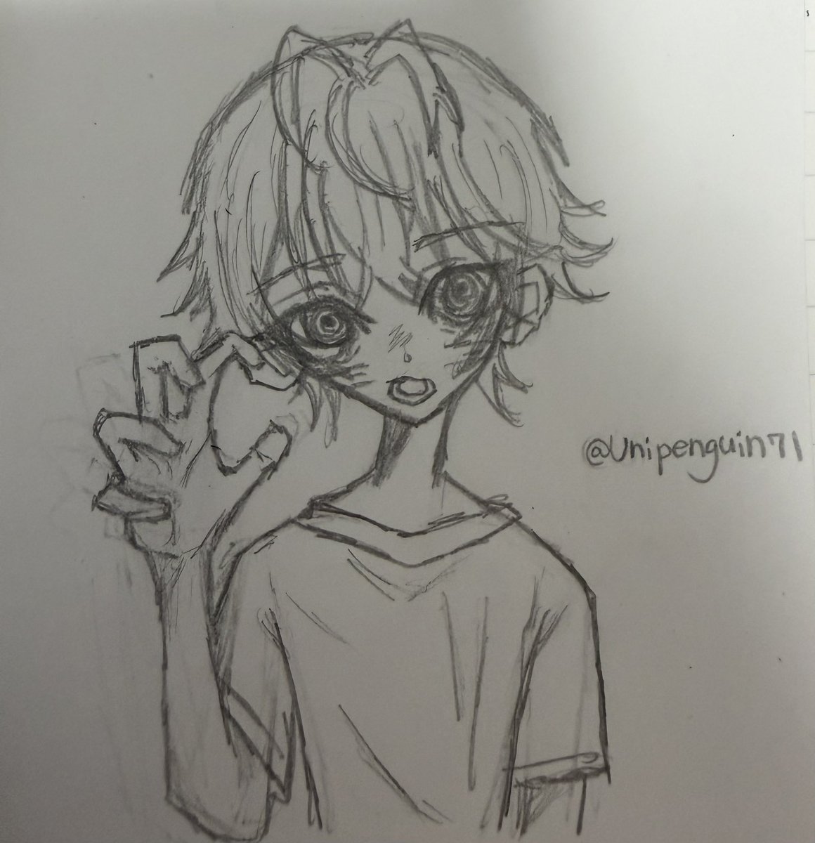 Unipenguin71's tweet photo. 左:2年前に描いたやつ
右:最近描いたやつ

#イラスト 
#絵描きさんと繋がりたい 
#絵柄が好みって人にフォローされたい https://t.co/NQuAGRrett