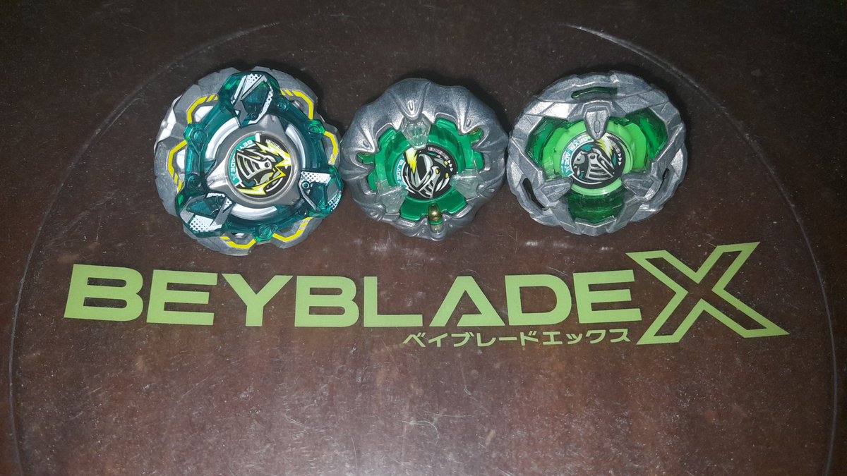 YTBladerKA's tweet photo. Knight Beyblades are always my favourite in Beyblade X. 💚🛡️
#beybladex #knightfortress #knightmail #knightshield https://t.co/heQirNdgjI