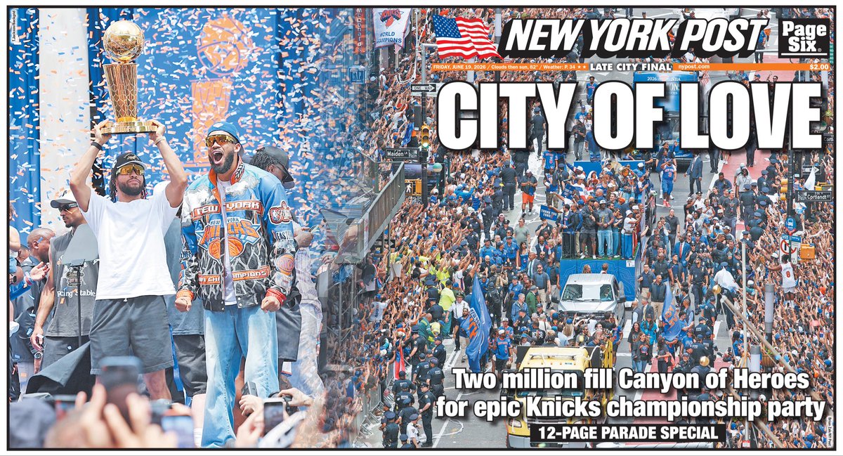 NYPost_Berman's tweet photo. Today’s New York Post. Buy the paper. https://t.co/zwB802tjzl