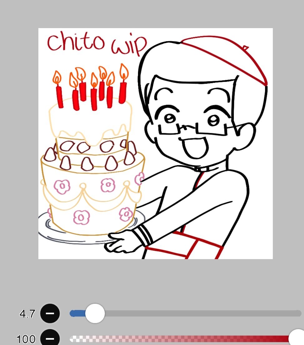 sanctivvost's tweet photo. beofre I sleep,, chito bday wip art oh wow 😳😳 turning 69,, so old yet so baby girl still https://t.co/ZIdQqlqyoP