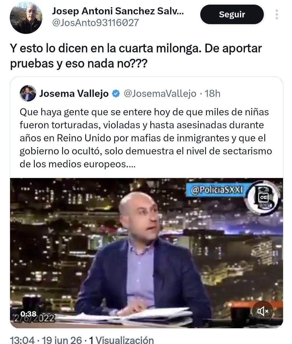 JosemaVallejo's tweet photo. Los del feminismo y el "hermana yo sí te creo", no se creen lo de las niñas violadas en Reino Unido.

Se lo contabas hace años y lo negaban. Normal, son el tipo de gente que allí lo negaron todo.

Hoy, con miles de noticias, testimonios e informes, siguen con lo del bulo racista. https://t.co/8B3TRU15uH