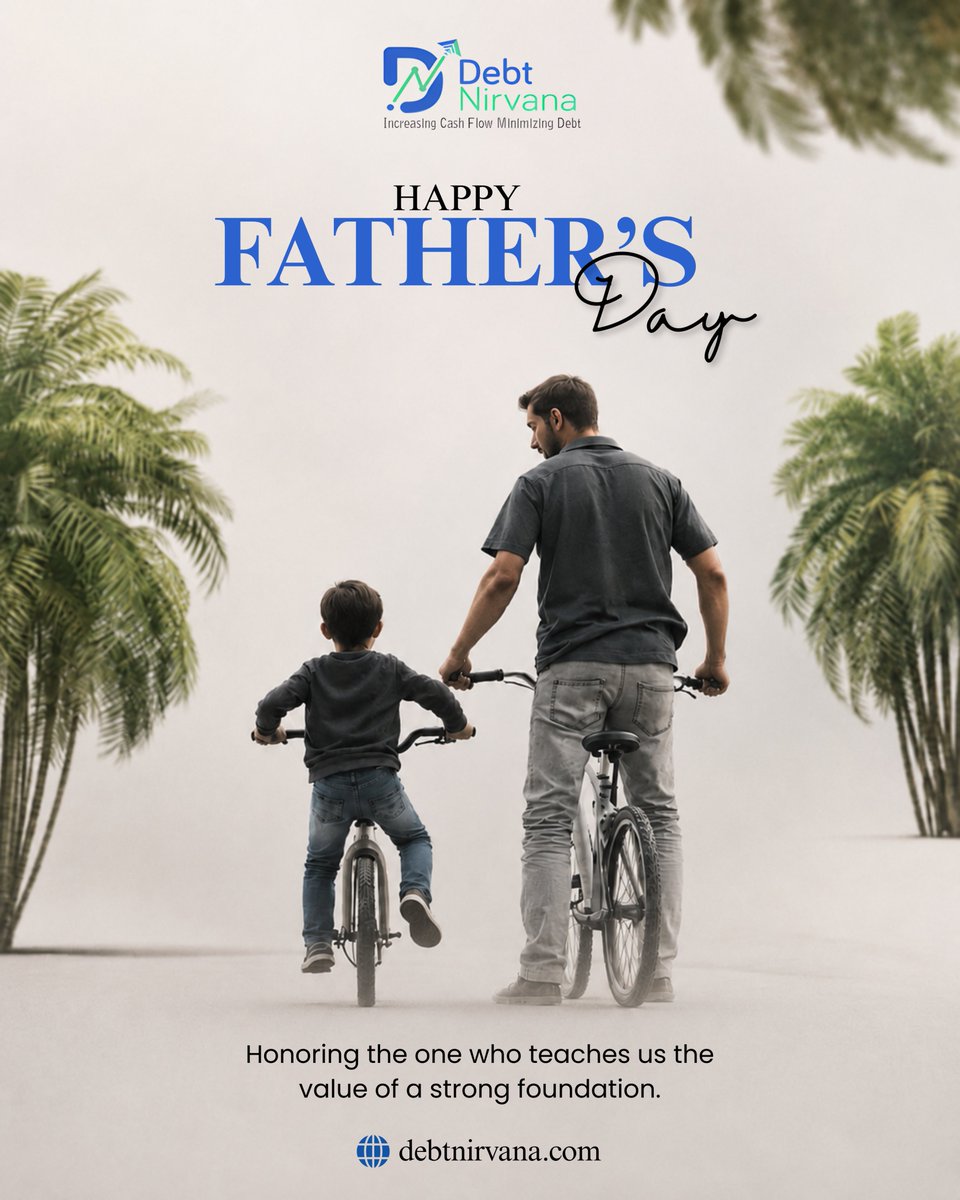 DebtNirvana's tweet photo. The strongest lessons in life are built on values that never fade.

Here's to the fathers who inspire strength through their actions and lead with unwavering dedication.
Happy Father's Day!

#FathersDay #DebtNirvana #Guidance #Resilience #SecureFuture #HappyFathersDay https://t.co/2Ed7bNYHmG