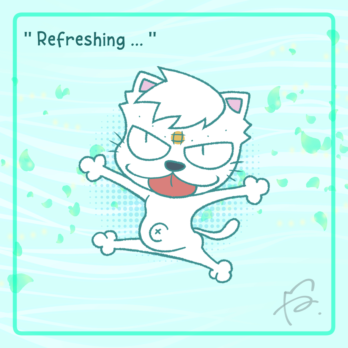 tm2_drawing's tweet photo. 爽やかに乗り切ります☘️✨ 
（イラスト再掲💦）
#イラスト 
#今日は何の日 
#ペパーミントの日 https://t.co/Mqzp3Rz83Y