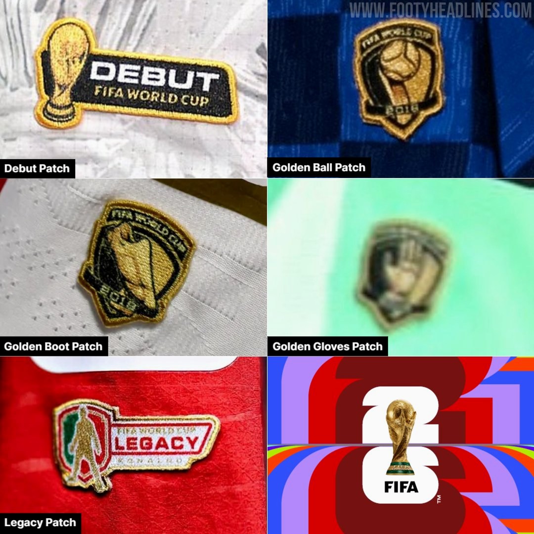 LaCasacaBlog's tweet photo. Estos mini parches son como stickers. Se especula que son retirados luego de las camisetas utilizadas en juego para ser aplicados en tarjetas coleccionables especiales, firmadas y certificadas. Es parte del negocio que cerró FIFA con Topps (reemplazando a Panini).
 
Gracias @Footy_Headlines x la imagen.