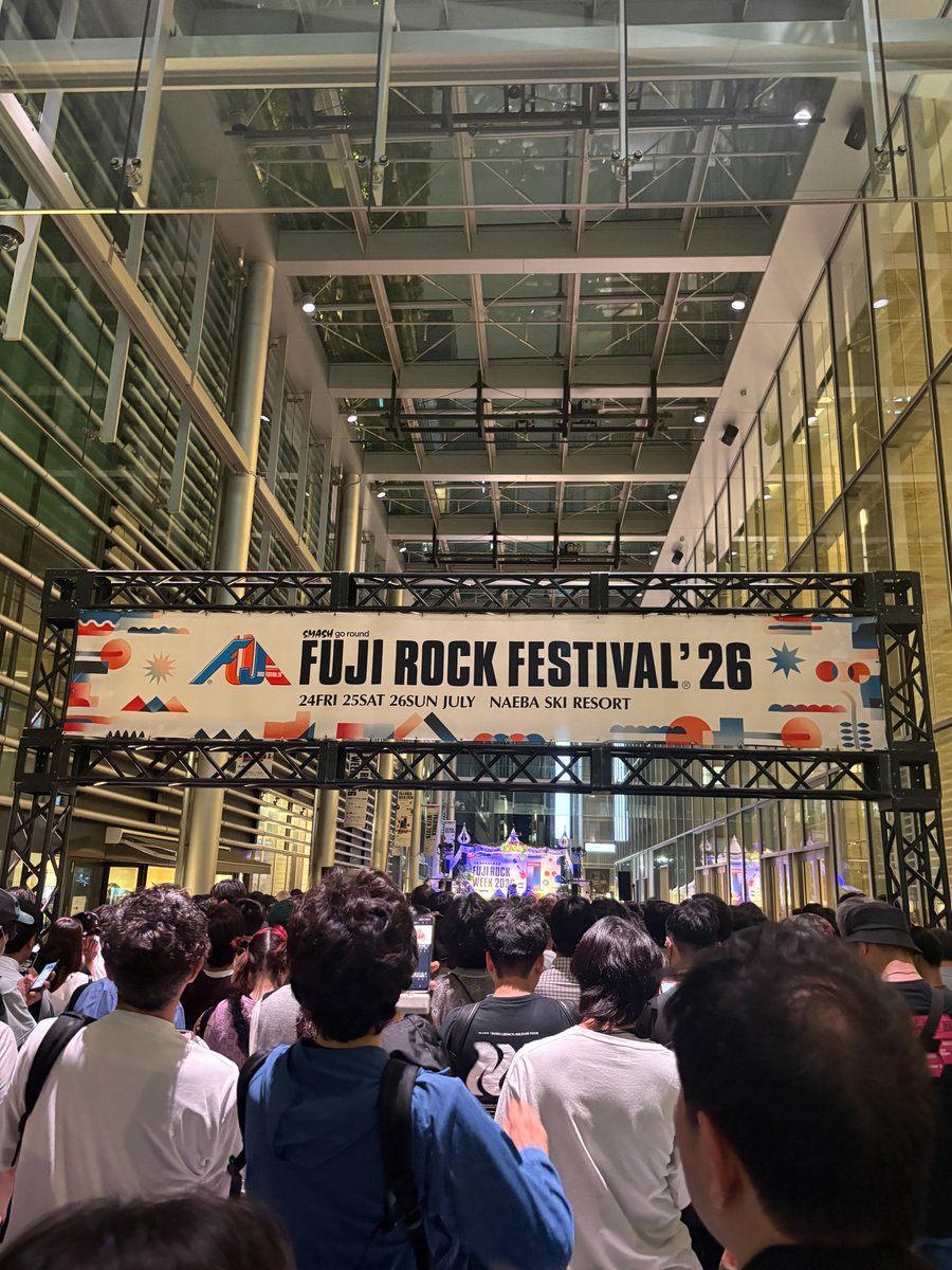 fujirock_jp's tweet photo. ⋱ #FUJIROCKWEEK 2026 ⋰
📍東京ミッドタウン八重洲

たくさんのご来場ありがとうございました🌟

明日も11:00〜オープン🙌
#フジロック の世界観を感じられるフォトギャラリーや
ヤエパブとのコラボキャンペーンに、フリーライブも🏞️🏙️✨
https://t.co/cLtD3LmYQX
#fujirock https://t.co/uTy4mU3VmN