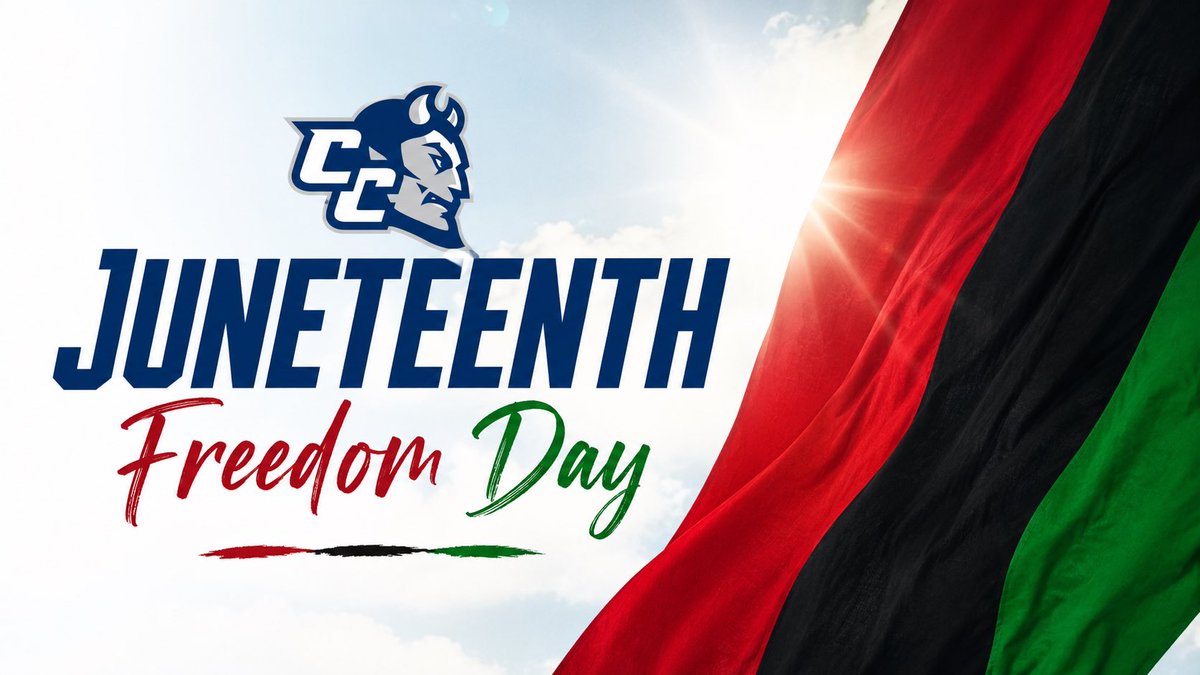 ccsu_fb's tweet photo. Celebrate freedom. Happy Juneteenth! https://t.co/PPh9tEmwbq