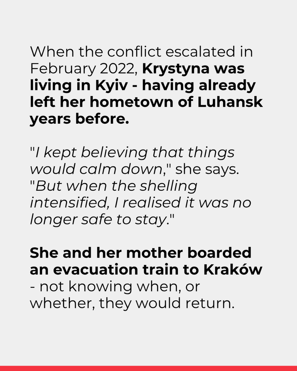 ifrc's tweet photo. Krystyna had already rebuilt her life once before reaching Kyiv. In February 2022, she had to start over again. This time in Kraków, Poland.

The @PolskiCK livelihood project gave her the tools to do it and supported through the process https://t.co/QpNXuUv9fP