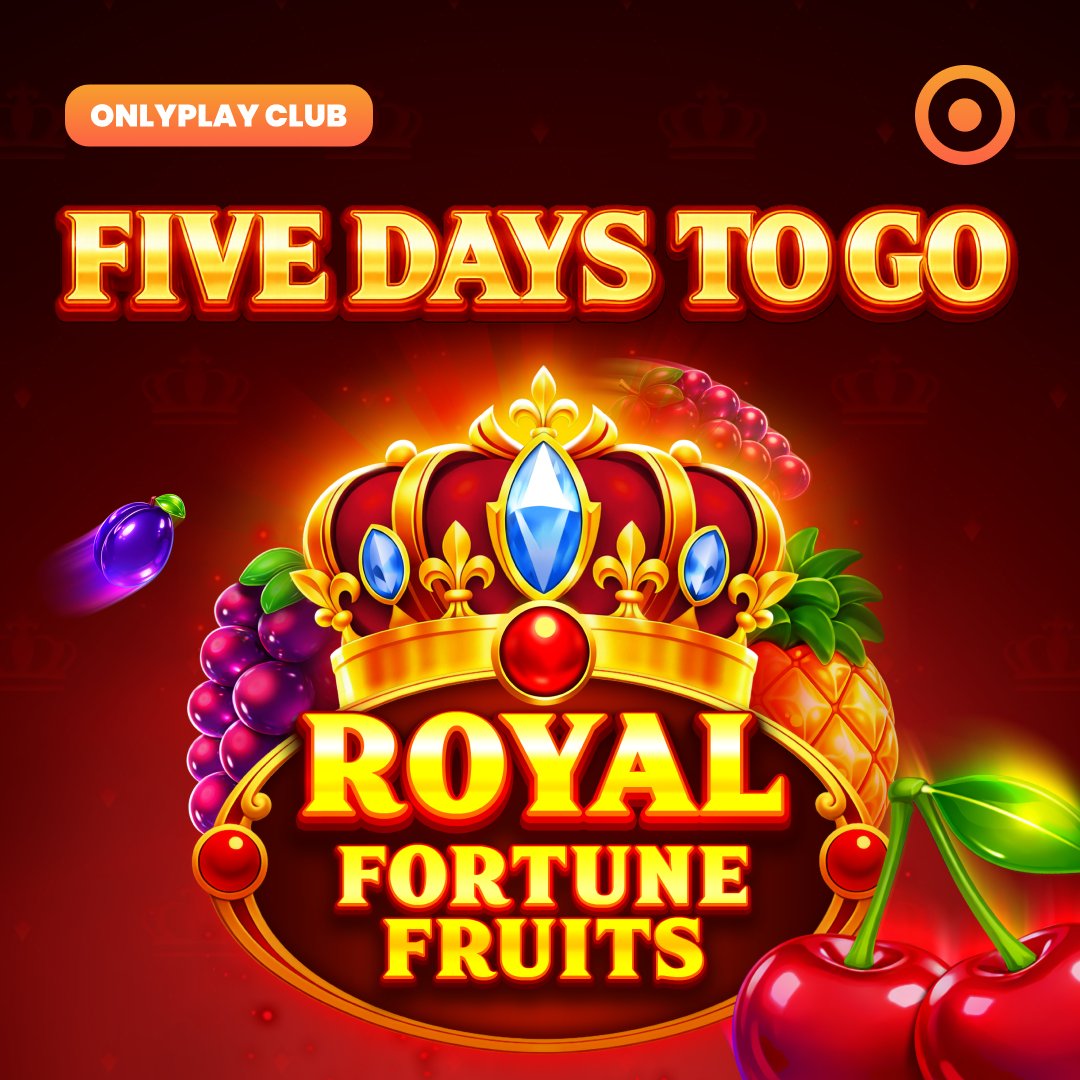 onlyplayclub's tweet photo. Royal Fortune Fruits game  is coming soon. We're excited to reveal what we've been preparing for you and tell us if you are ready to play  this new game 😀😉 
#OnlyplayClub #Onlyplay  #RoyalFortuneFruits #ComingSoon #GamingCommunity #NewGame #OnlineGaming https://t.co/W8onfLkOFD