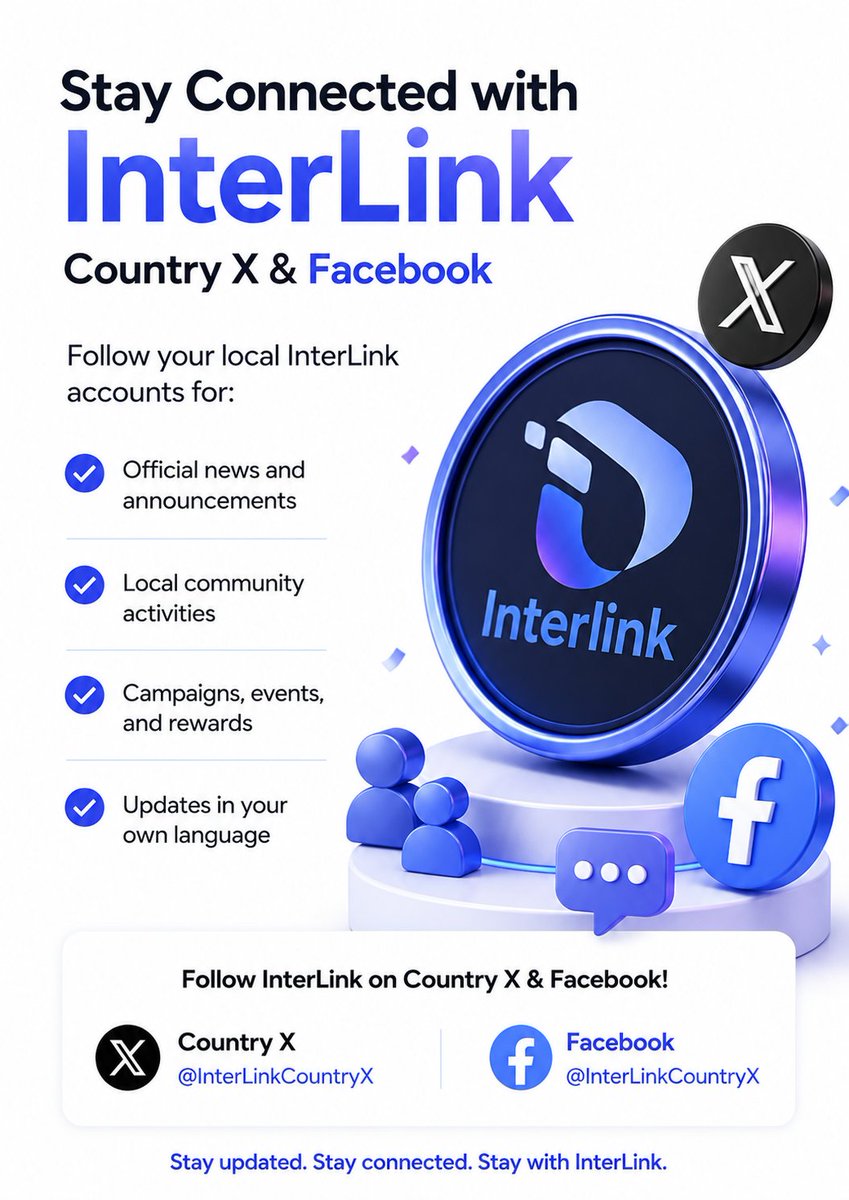 working6040's tweet photo. Everyone is watching InterLink — Are You Still Missing Out?
Stay connected with InterLink and never miss important updates!
✅ Official news
✅ Community activities
✅ Events &amp; rewards
✅ Local language updates
Follow now 💜
#InterLink #ITLG #ITL https://t.co/JMClYAvZwp