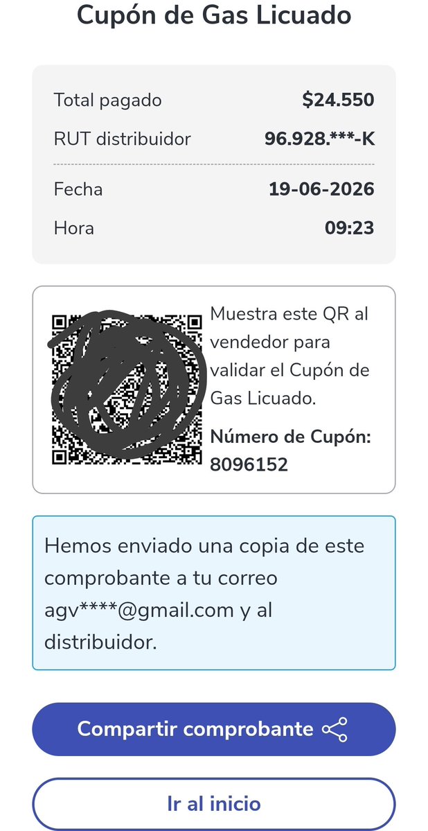 Agvasquez's tweet photo. Acabo de comprar el gas con el cupón y ningún problema, lo hice a través de la app del banco estado @KarendTV #muchogustomega https://t.co/8vGK0HPasl